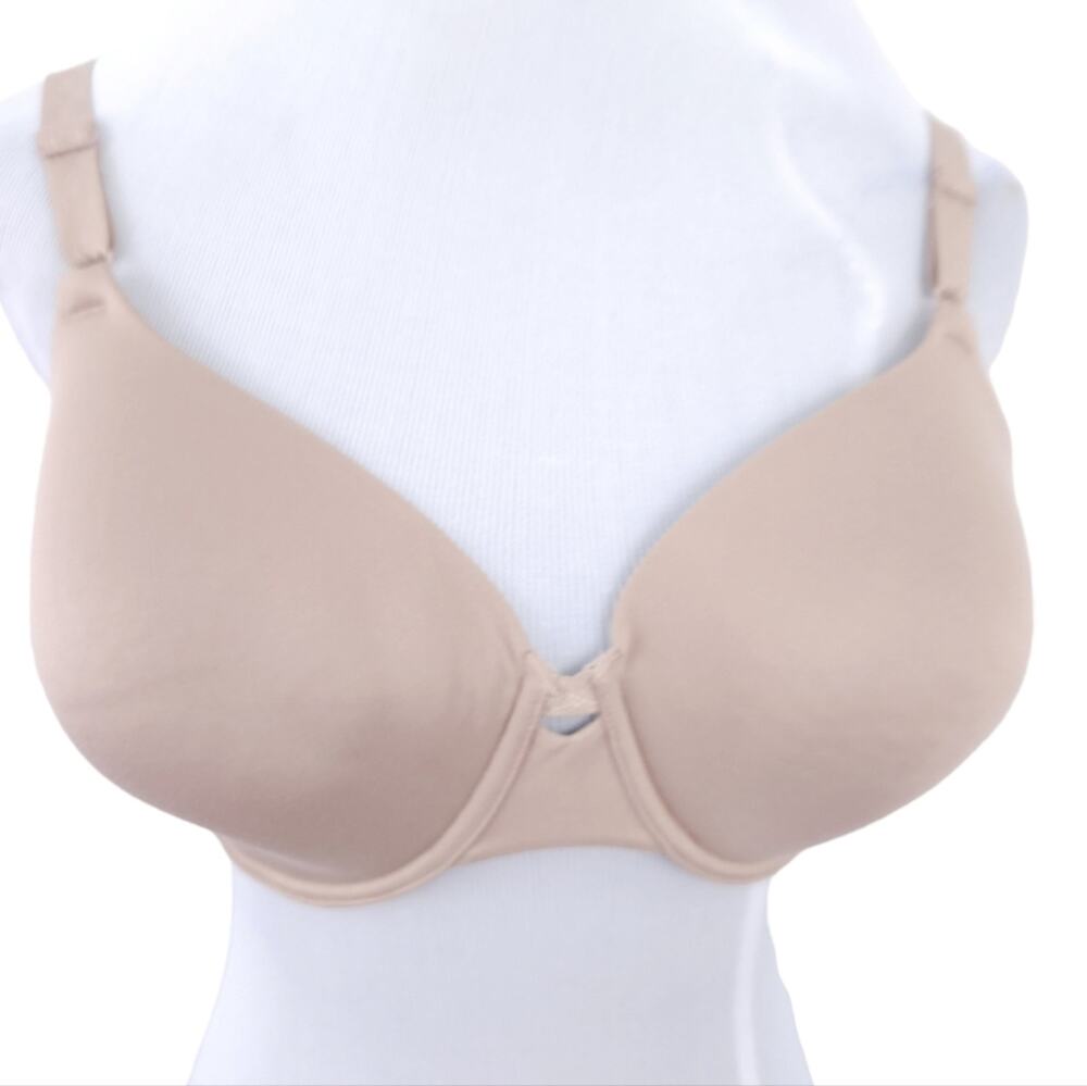 Warner's Cloud Soft Underwire Lightly Lined T-Shirt Bra 36D Beige#RB1691A